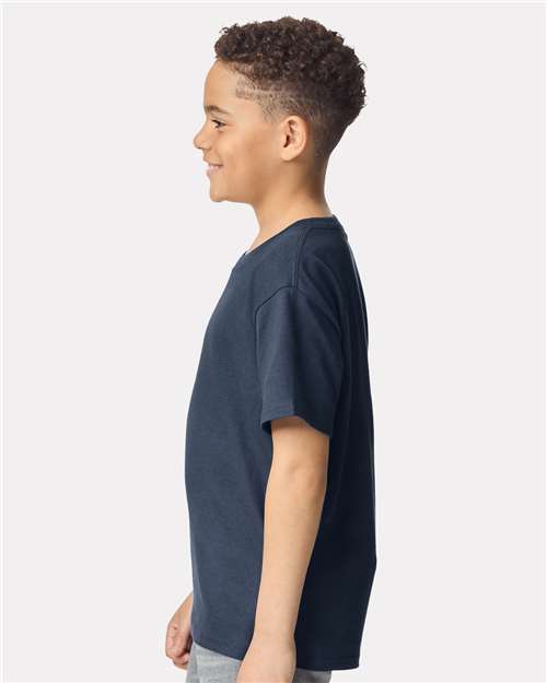 Heavy Cotton™ Youth T-Shirt - OnModelSide - B31560812 - Blue Dusk