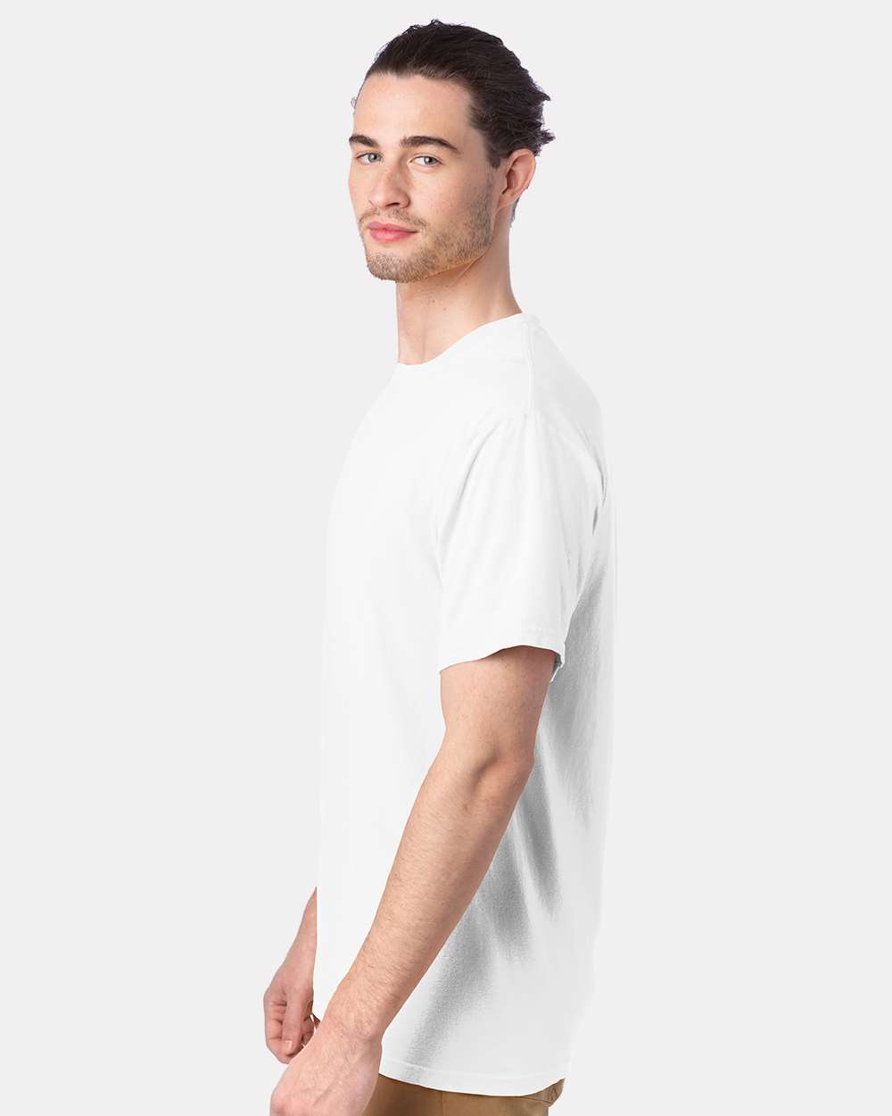 Garment-Dyed T-Shirt - OnModelSide - B35100003 - White