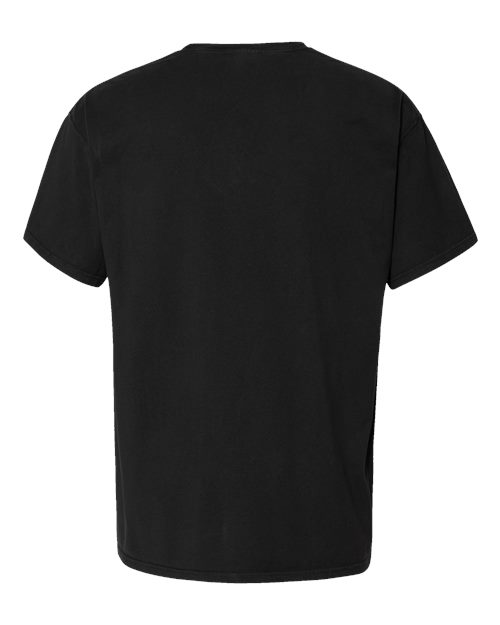 Garment-Dyed Pocket T-Shirt - Back - B35200503 - Black