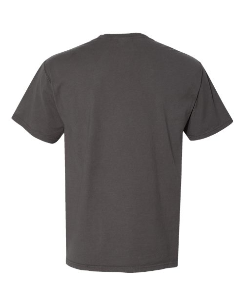 Garment-Dyed Pocket T-Shirt - Back - B35200093 - New Railroad Grey