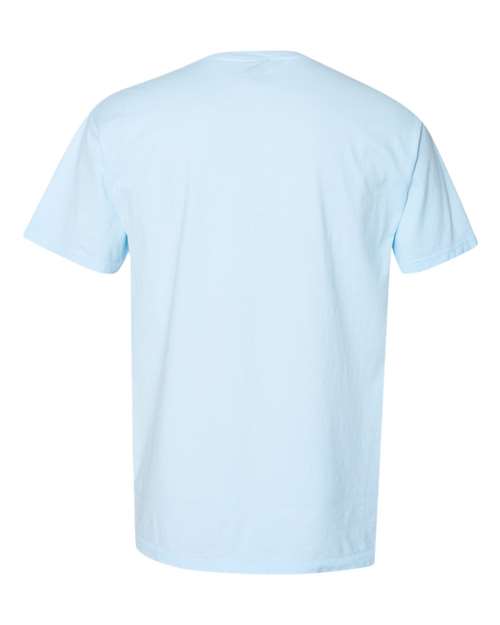Garment-Dyed Pocket T-Shirt - Back - B35200263 - Soothing Blue