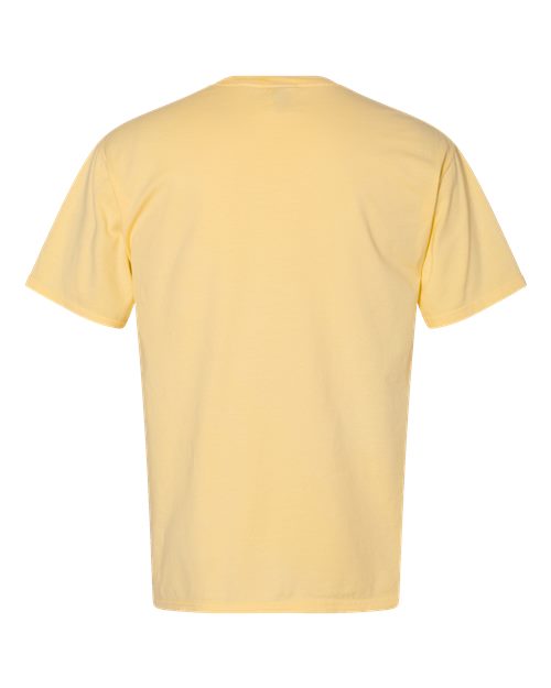 Garment-Dyed Pocket T-Shirt - Back - B35200403 - Summer Squash Yellow