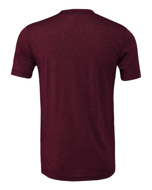 Triblend Tee - Back - B84706572 - Solid Maroon Triblend