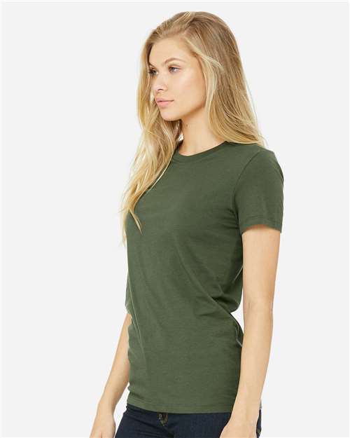 Women's Slim Fit Tee - OnModelSide - B50306966 - Military Green