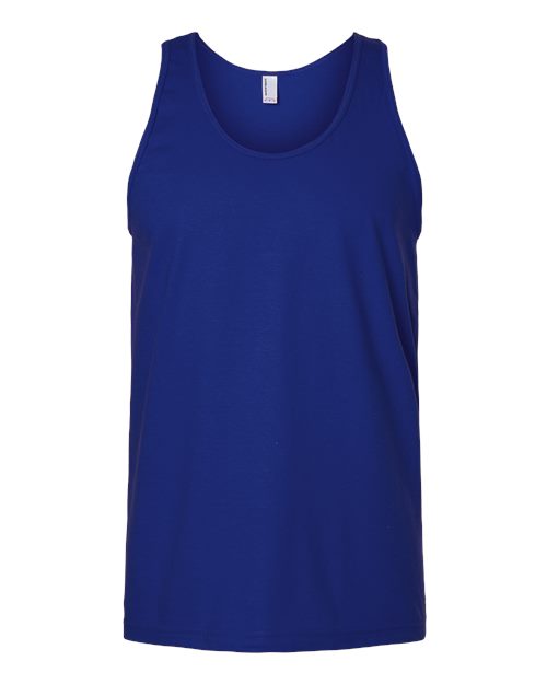 Unisex Fine Jersey Tank - Front - B00827211 - Lapis