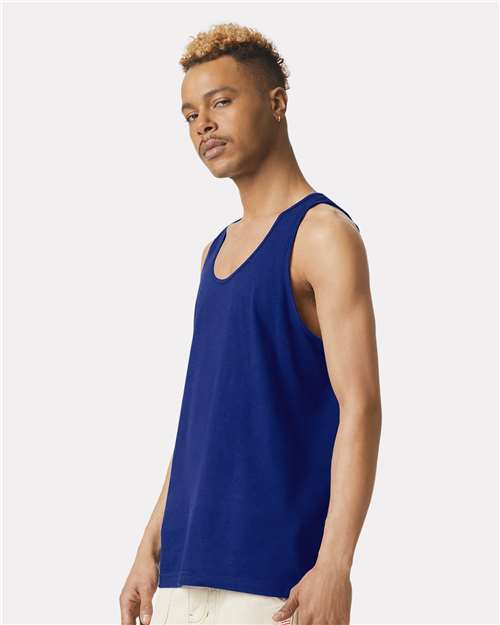 Unisex Fine Jersey Tank - OnModelSide - B00827211 - Lapis