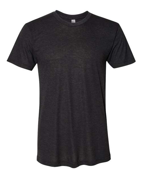 Unisex Triblend Track Tee - Front - B01227505 - Tri-Black