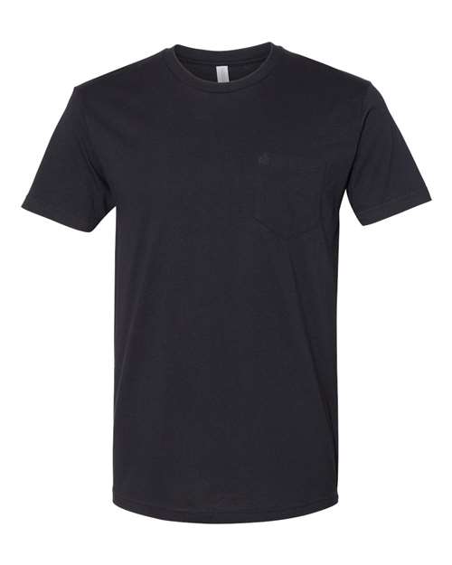 Cotton Pocket T-Shirt - Front - B21618502 - Black