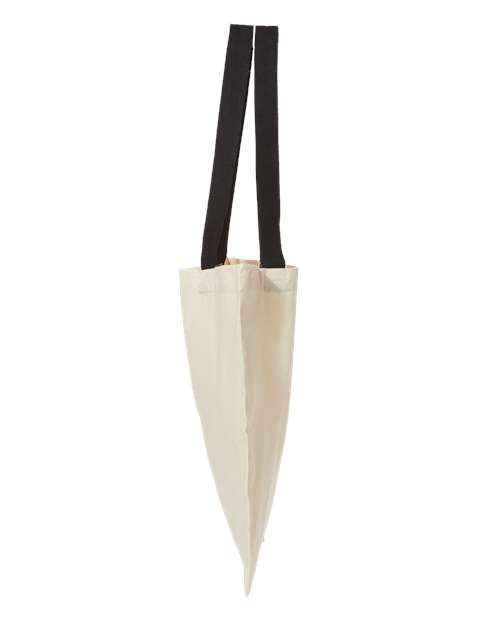 Contrast-Color Handle Tote - DirectSide - B10566500 - Natural/ Black