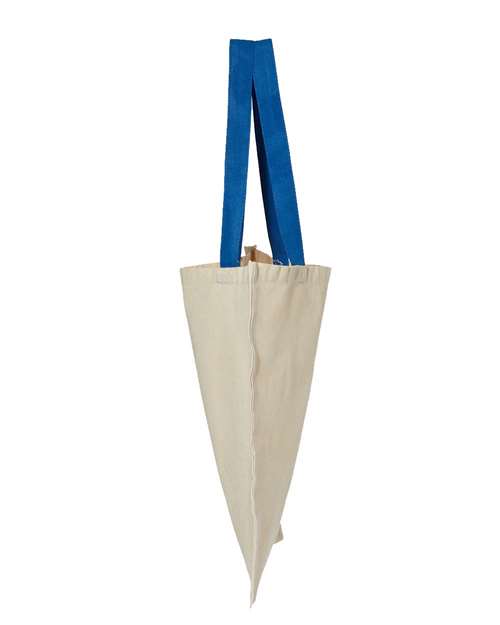 Contrast-Color Handle Tote - DirectSide - B10566750 - Natural/ Royal