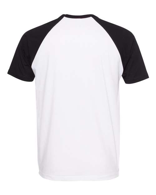 Cotton Raglan T-Shirt - Back - B21518102 - Black/ White