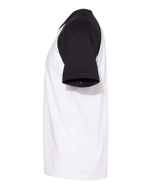 Cotton Raglan T-Shirt - DirectSide - B21518102 - Black/ White