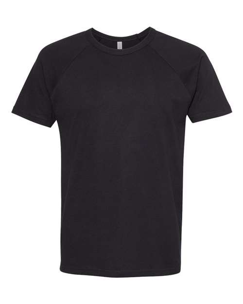 Cotton Raglan T-Shirt - Front - B21518522 - Black/ Black