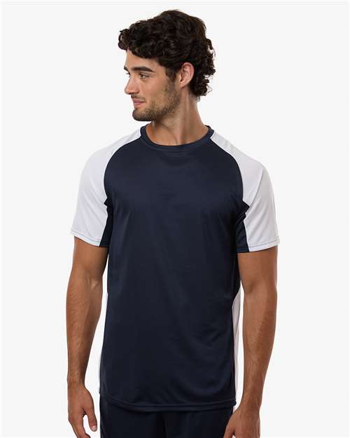 Men's Cutter Jersey - OnModelFront - B97534653 - Navy/ White