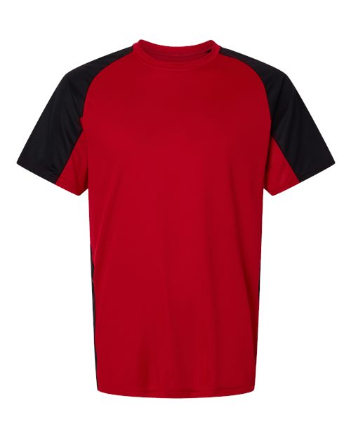 Men's Cutter Jersey - Front - B97534043 - Red/ Black