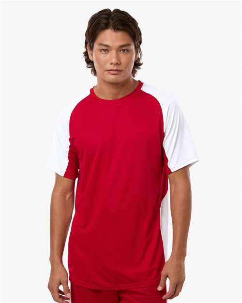 Men's Cutter Jersey - OnModelFront - B97534703 - Red/ White