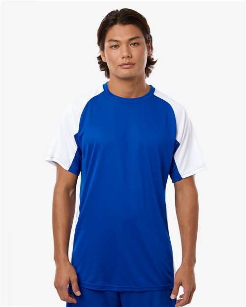 Men's Cutter Jersey - OnModelFront - B97534113 - Royal/ White