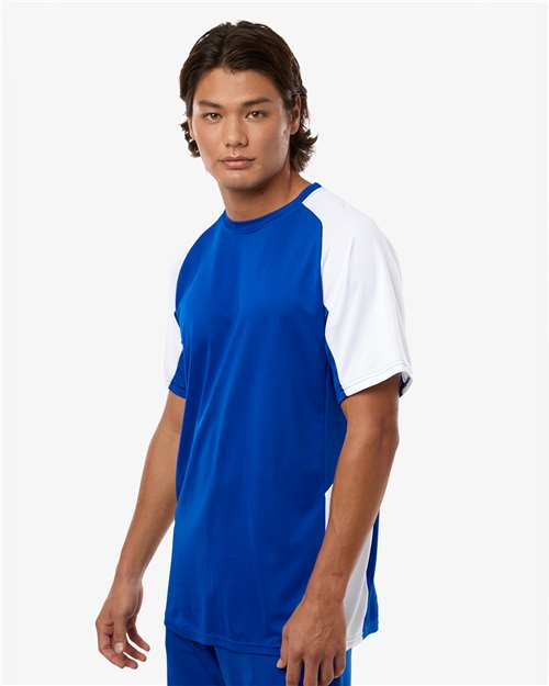 Men's Cutter Jersey - OnModelSide - B97534113 - Royal/ White