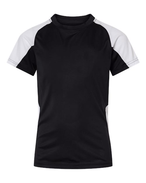 Youth Cutter Jersey - Front - B97834503 - Black/ White