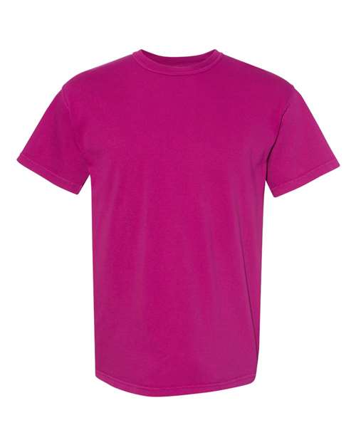 Garment-Dyed Heavyweight T-Shirt - Front - B00708033 - Boysenberry