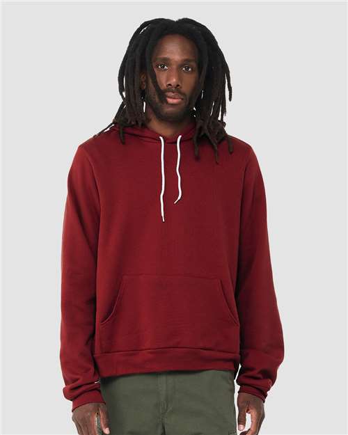 Sponge Fleece Hoodie - OnModelFront - B86306682 - Cardinal
