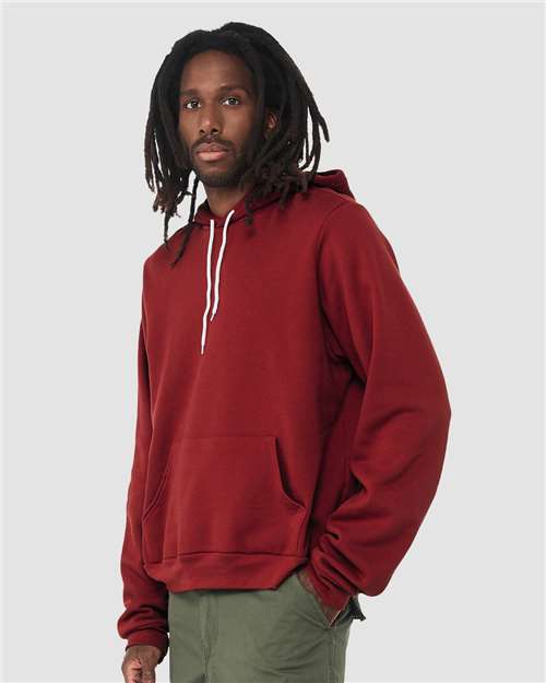 Sponge Fleece Hoodie - OnModelSide - B86306682 - Cardinal