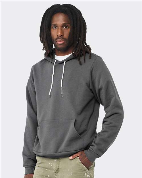 Sponge Fleece Hoodie - OnModelSide - B86306122 - Asphalt