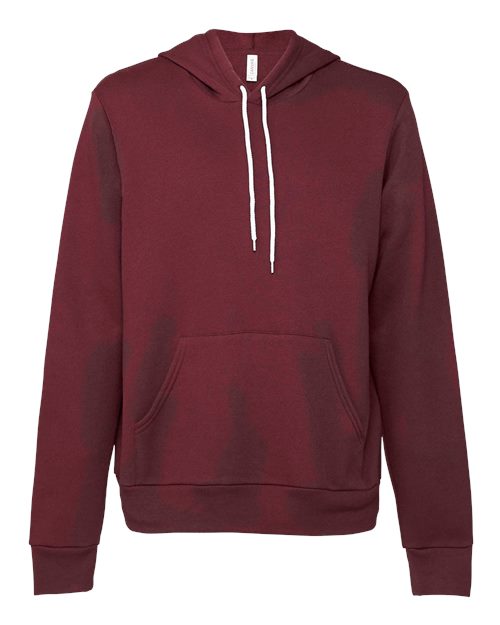 Sponge Fleece Hoodie - Front - B86306542 - Maroon