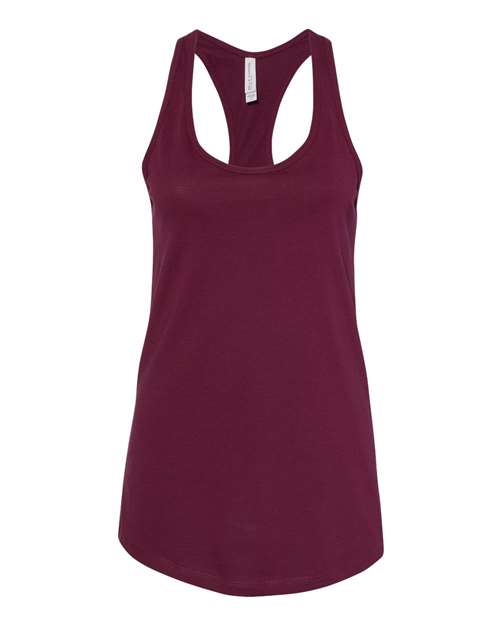 Women's Jersey Racerback Tank - Front - B33206537 - Maroon