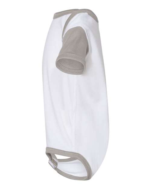 Infant Baby Rib Bodysuit - DirectSide - B30238481 - White/ Titanium
