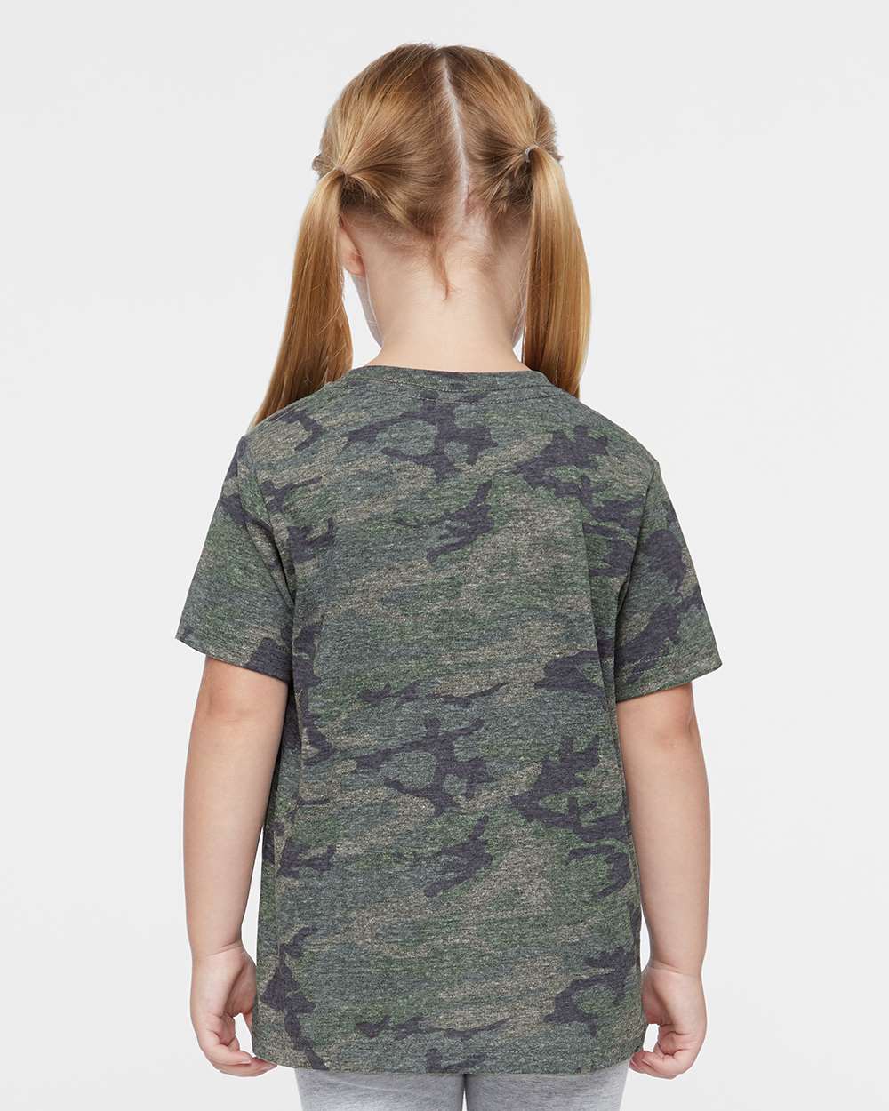 Toddler Fine Jersey Tee - OnModelBack - B31838983 - Vintage Camo