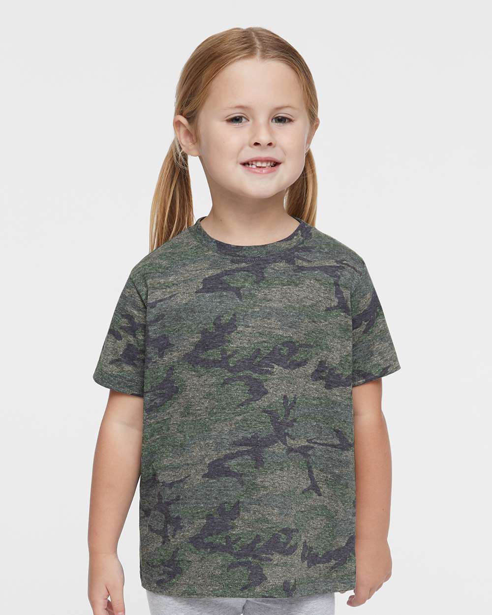 Toddler Fine Jersey Tee - OnModelFront - B31838983 - Vintage Camo