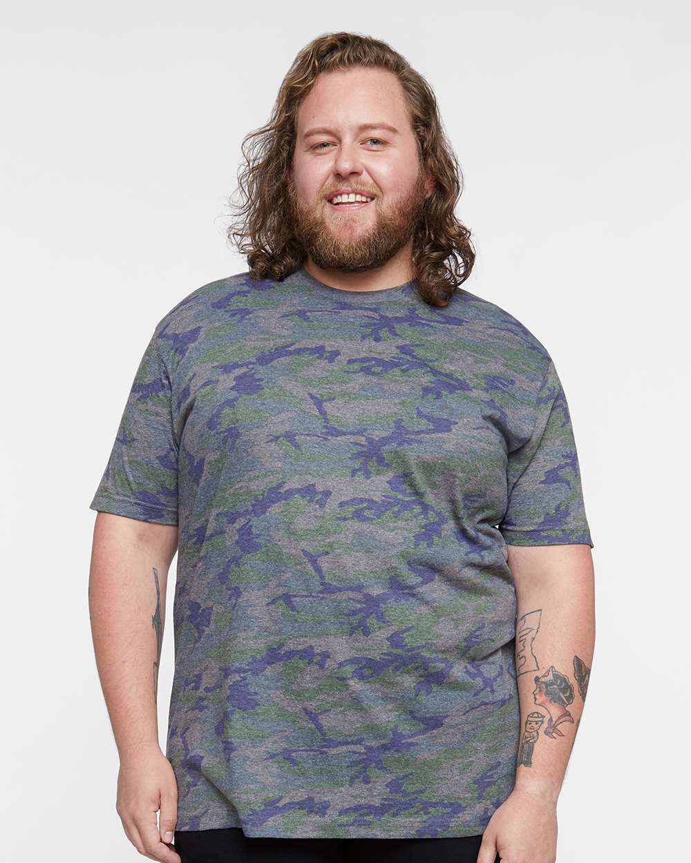 Fine Jersey Tee - OnModelFront - B00638983 - Vintage Camo