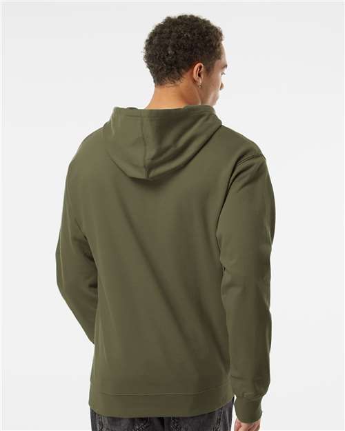 Midweight Hooded Sweatshirt - OnModelBack - B23676623 - Army