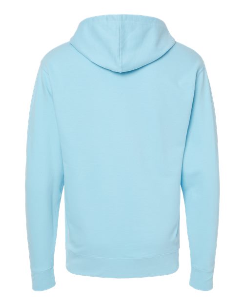 Midweight Hooded Sweatshirt - Back - B23676052 - Blue Aqua