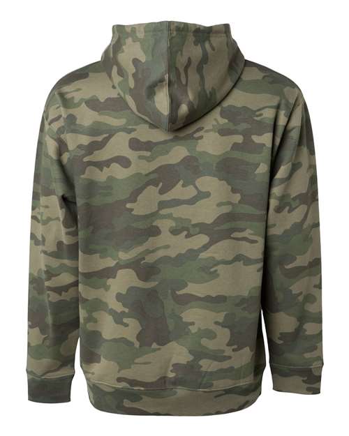 Midweight Hooded Sweatshirt - Back - B23676982 - Forest Camo