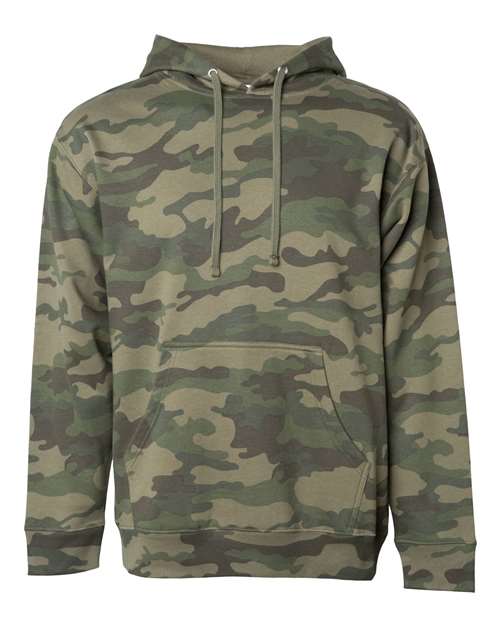 Midweight Hooded Sweatshirt - Front - B23676983 - Forest Camo