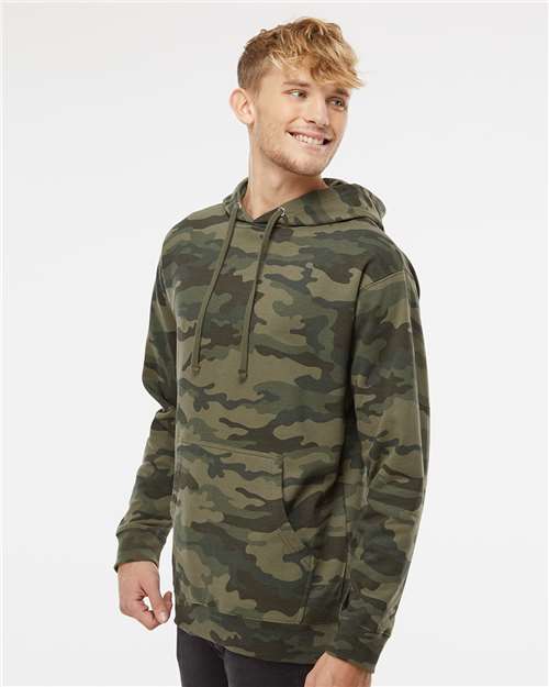 Midweight Hooded Sweatshirt - OnModelSide - B23676983 - Forest Camo