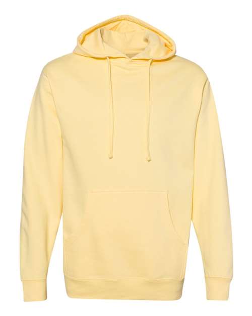 Midweight Hooded Sweatshirt - Front - B23676403 - Light Yellow