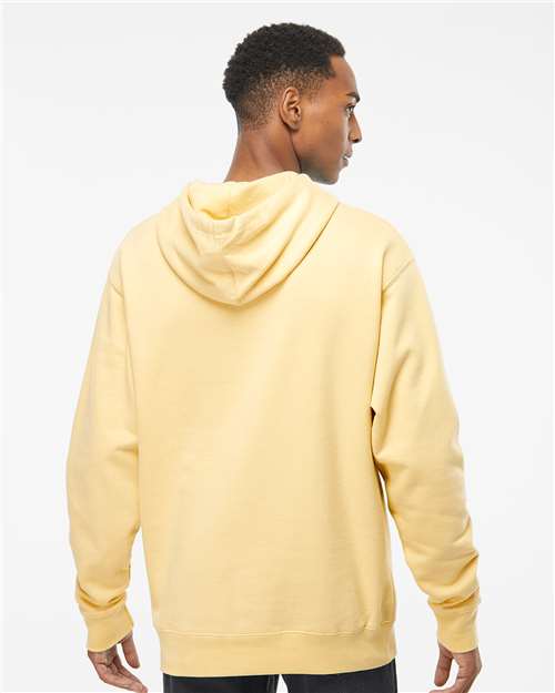 Midweight Hooded Sweatshirt - OnModelBack - B23676403 - Light Yellow