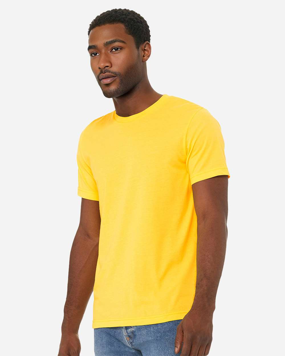 CVC Jersey Tee - OnModelSide - B00706402 - Heather Yellow
