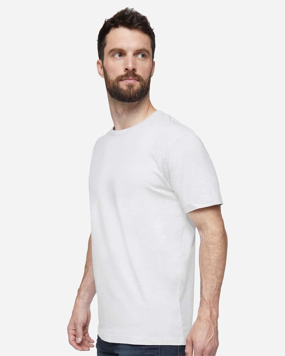 Fine Jersey Tee - OnModelSide - B00638013 - Blended White