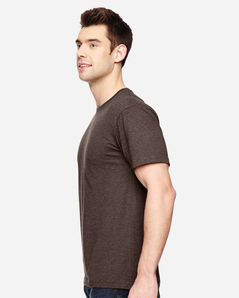 Fine Jersey Tee - OnModelSide - B00638053 - Vintage Chocolate