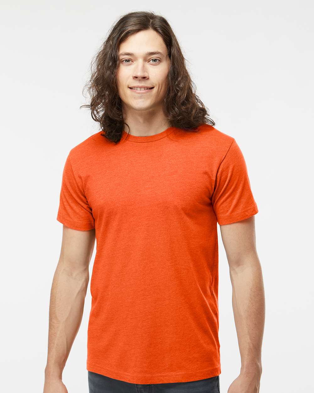 Fine Jersey Tee - OnModelFront - B00638043 - Vintage Orange