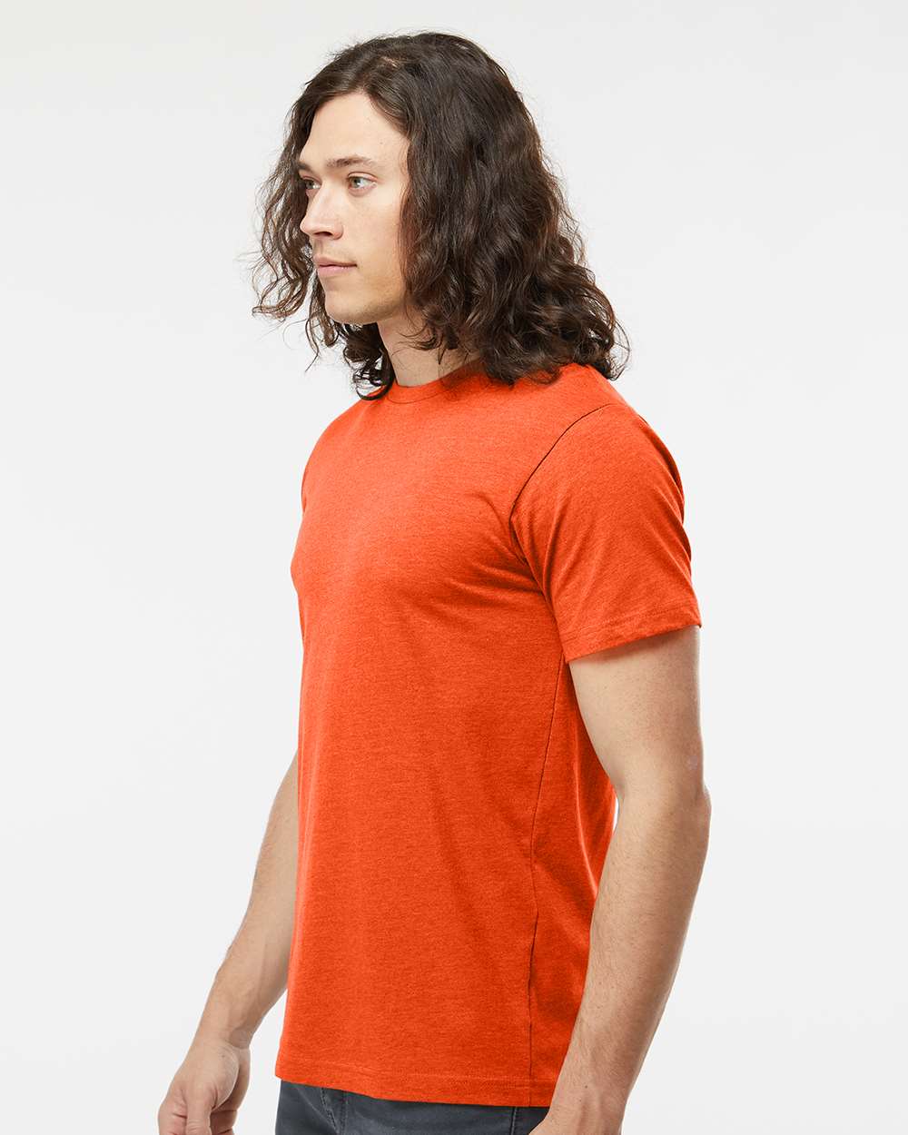 Fine Jersey Tee - OnModelSide - B00638043 - Vintage Orange