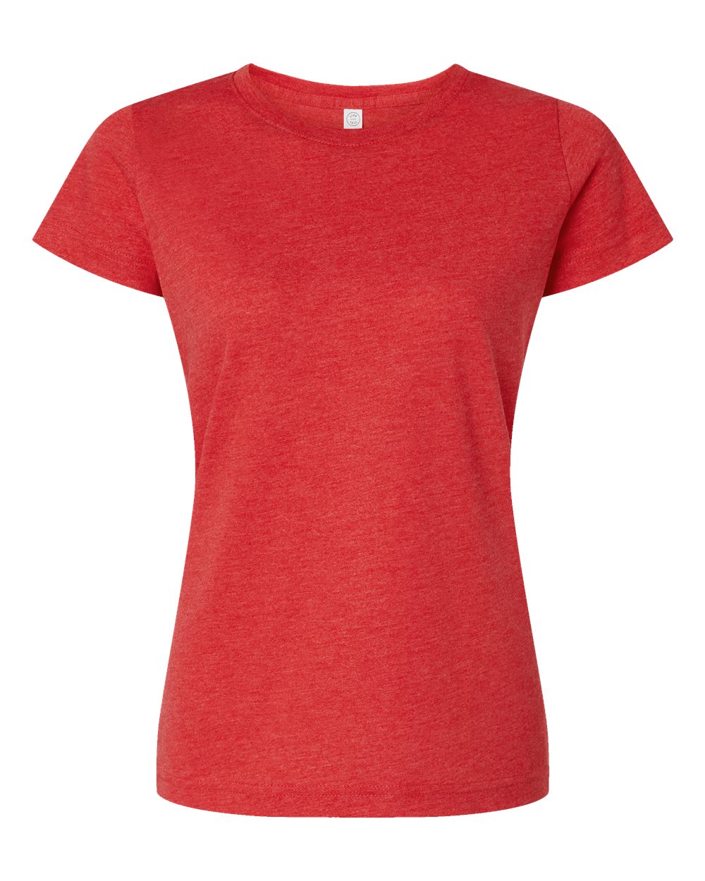 Women's Fine Jersey Tee - Front - B87238713 - Vintage Red