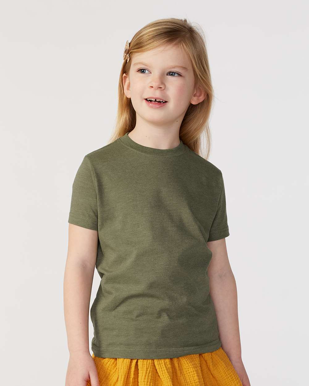 Toddler Fine Jersey Tee - OnModelFront - B31838643 - Vintage Military Green