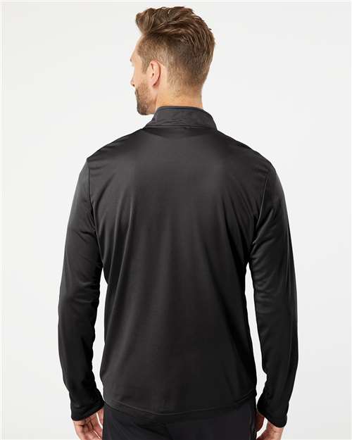 Lightweight Quarter-Zip Pullover - OnModelBack - B01153502 - Black