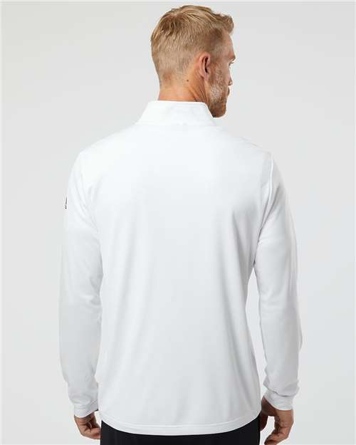 Lightweight Quarter-Zip Pullover - OnModelBack - B01153002 - White