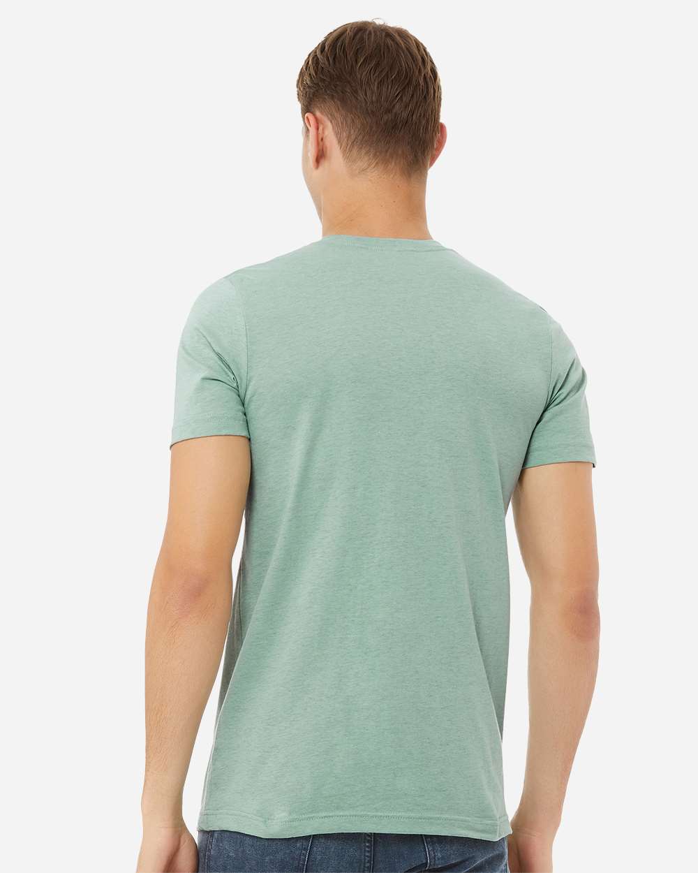 CVC Jersey Tee - OnModelBack - B00706262 - Heather Prism Dusty Blue